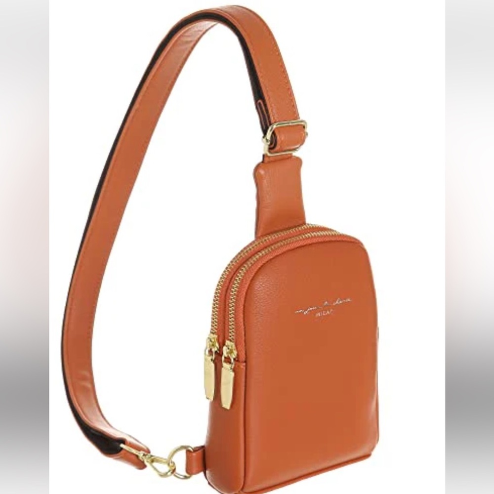 Elegant Brown Crossbody Bag
